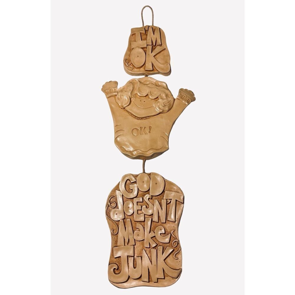 Vintage 1970’s ‘God Doesn’t Make Junk’  Plaque